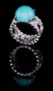 Turquoise Diamond Ring TR-604