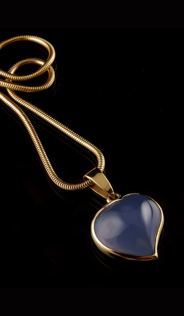 Blue Chalcedony Necklace EBN-401