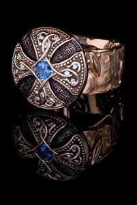 Sapphire & Diamonds Cross Ring SR-610