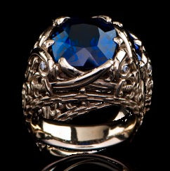 Men's Sapphire & Diamonds Ring SR-611
