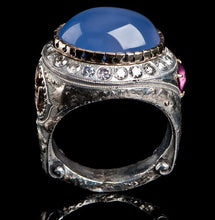 Ellensburg Blue Chalcedony Men's Ring EBR-602