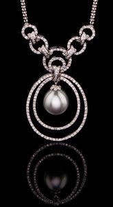 Diamond & Pearl Necklace PN-403