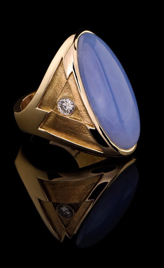 Ellensburg Blue Ring EBR607 J Chapa Hernandez Jewelers