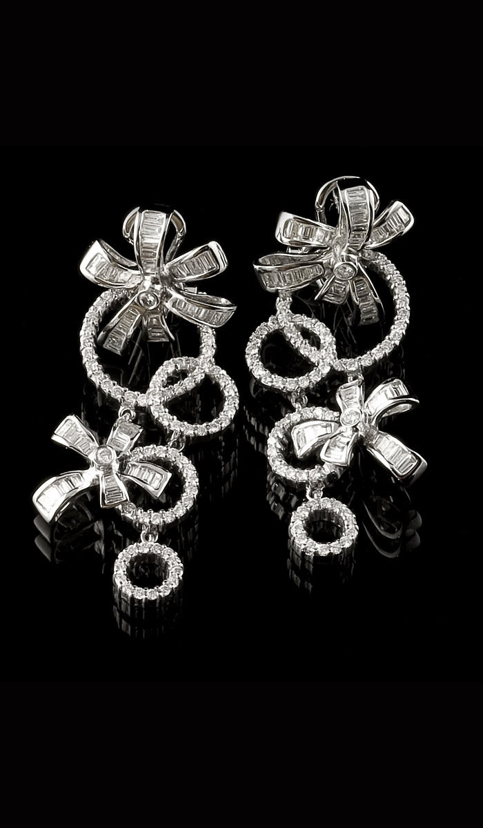 White Gold and Diamond Earrings DE-300