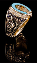 Turquoise Horse Shoe Ring TR-602
