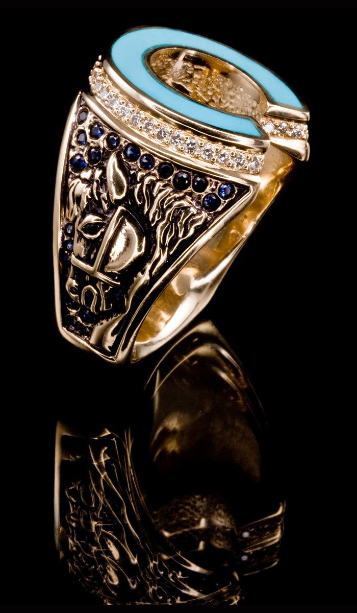 Turquoise Horse Shoe Ring TR-602