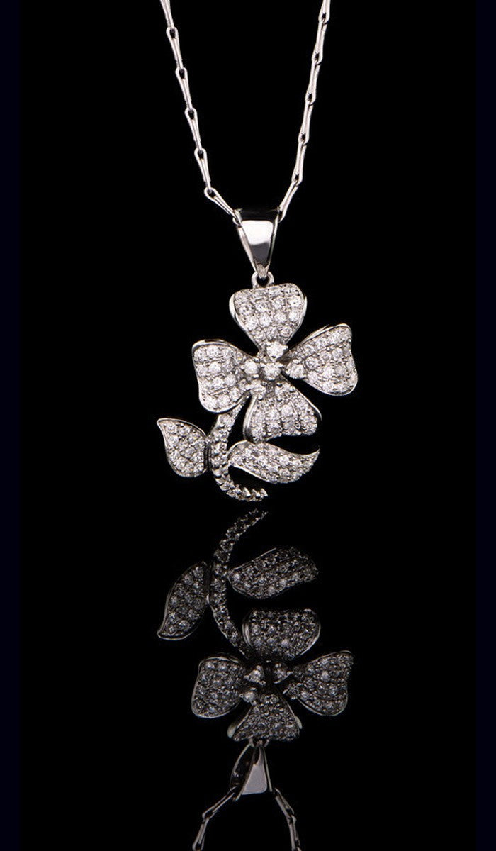 Flower Diamond Pendant DP-501 – J Chapa Hernandez Jewelers