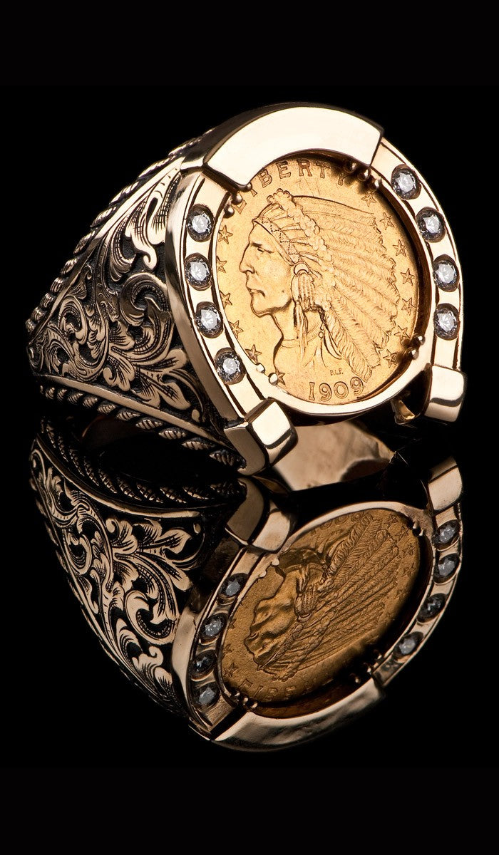 Indian head coin ring store