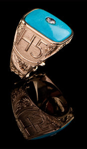 Turquoise Horse Ring TR-603