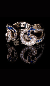 Ceylon Sapphire and Diamond Ring SR-606
